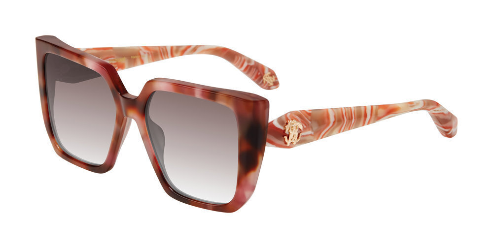 ROBERTO CAVALLI SUN SRC170M Sunglasses BROWN/PINK HAVANA (01GQ) 56mm